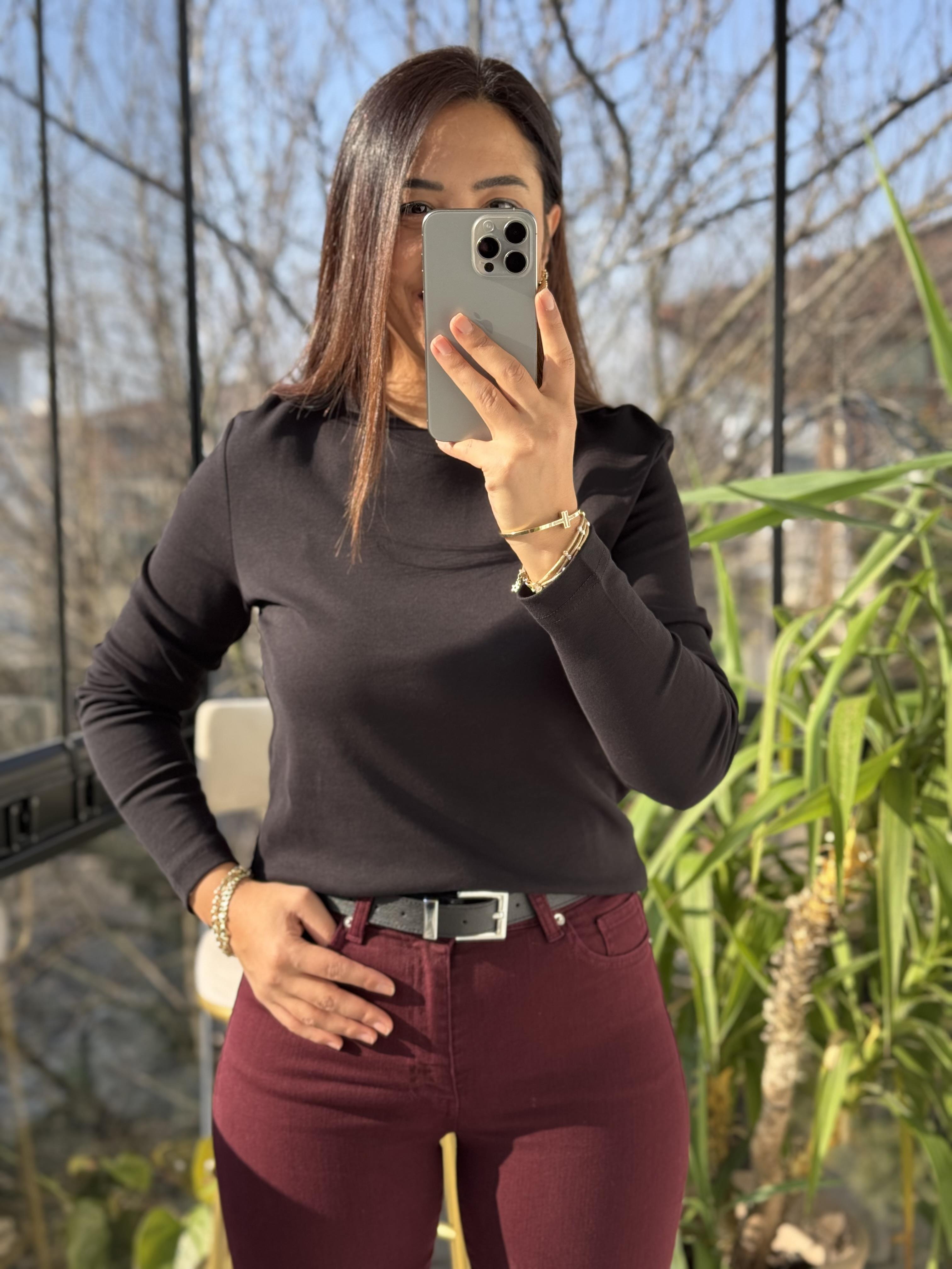 Uzun Kol Penye Siyah