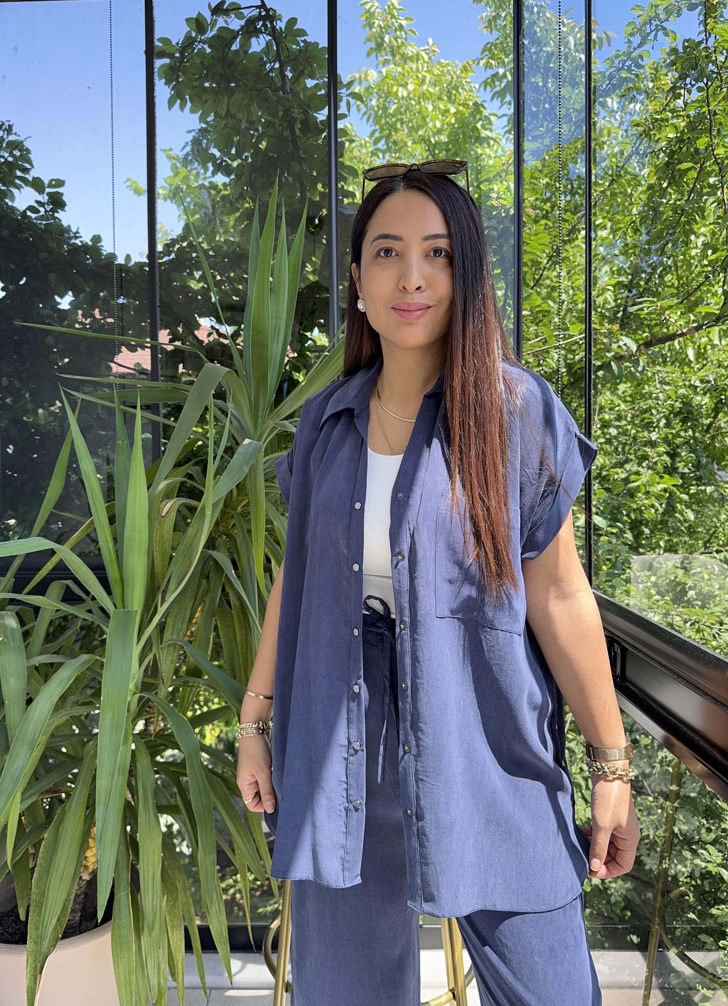 Yanları Çıtçıtlı Tensel Takım Lacivert