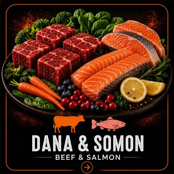 Cat Raw Dana & Somon Barf Omega 3 Destekli Doğal Çiğ Kedi Maması