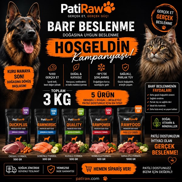 PatiRaw Hoş Geldin Tanışma Paketi (3 KG)