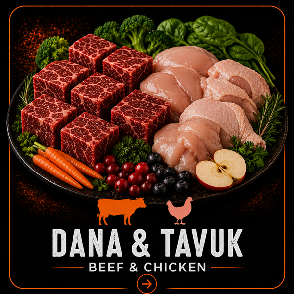 Raw Food Dana & Tavuk Barf Doğal Çiğ Köpek Maması
