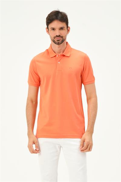 MSW Erkek Regular Fit Coral Polo Yaka T-shirt