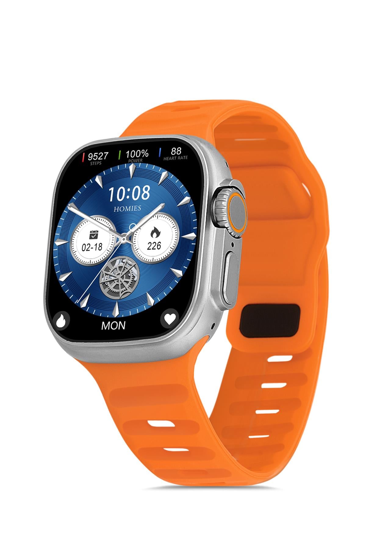 HOMİES HSW1711-SILVER-ORANGE AKILLI KOL SAATİ 