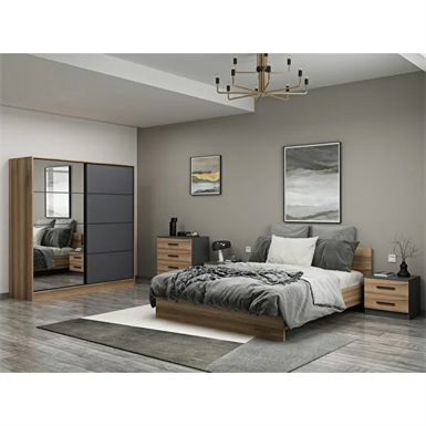 Minar Mobilya Kale190 Yatak Odası Set 61 Beyaz Mebran 190 cm