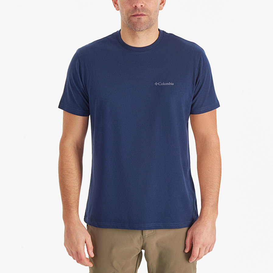 Columbia Csc M Basic Big Logo Brushed ss Tee Erkek Tshirt