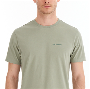 Columbia Csc M Basic Big Logo Brushed ss Tee Erkek Tshirt