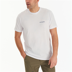 Columbia Csc M Basic Big Logo Brushed ss Tee Erkek Tshirt