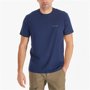 Columbia Csc M Basic Big Logo Brushed ss Tee Erkek Tshirt