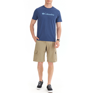Columbia Csc M Basic Big Logo Brushed ss Tee Erkek Tshirt