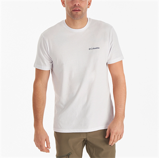 Columbia Csc M Basic Big Logo Brushed ss Tee Erkek Tshirt