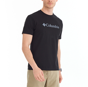 Columbia Csc M Basic Big Logo Brushed ss Tee Erkek Tshirt