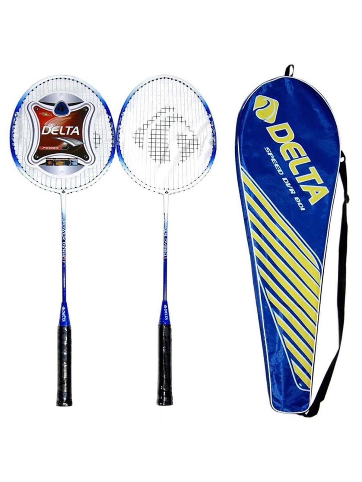 DELTADelta 2 Adet Dura-Strong Badminton Raketi Ve Deluxe Badminton Çantası Seti