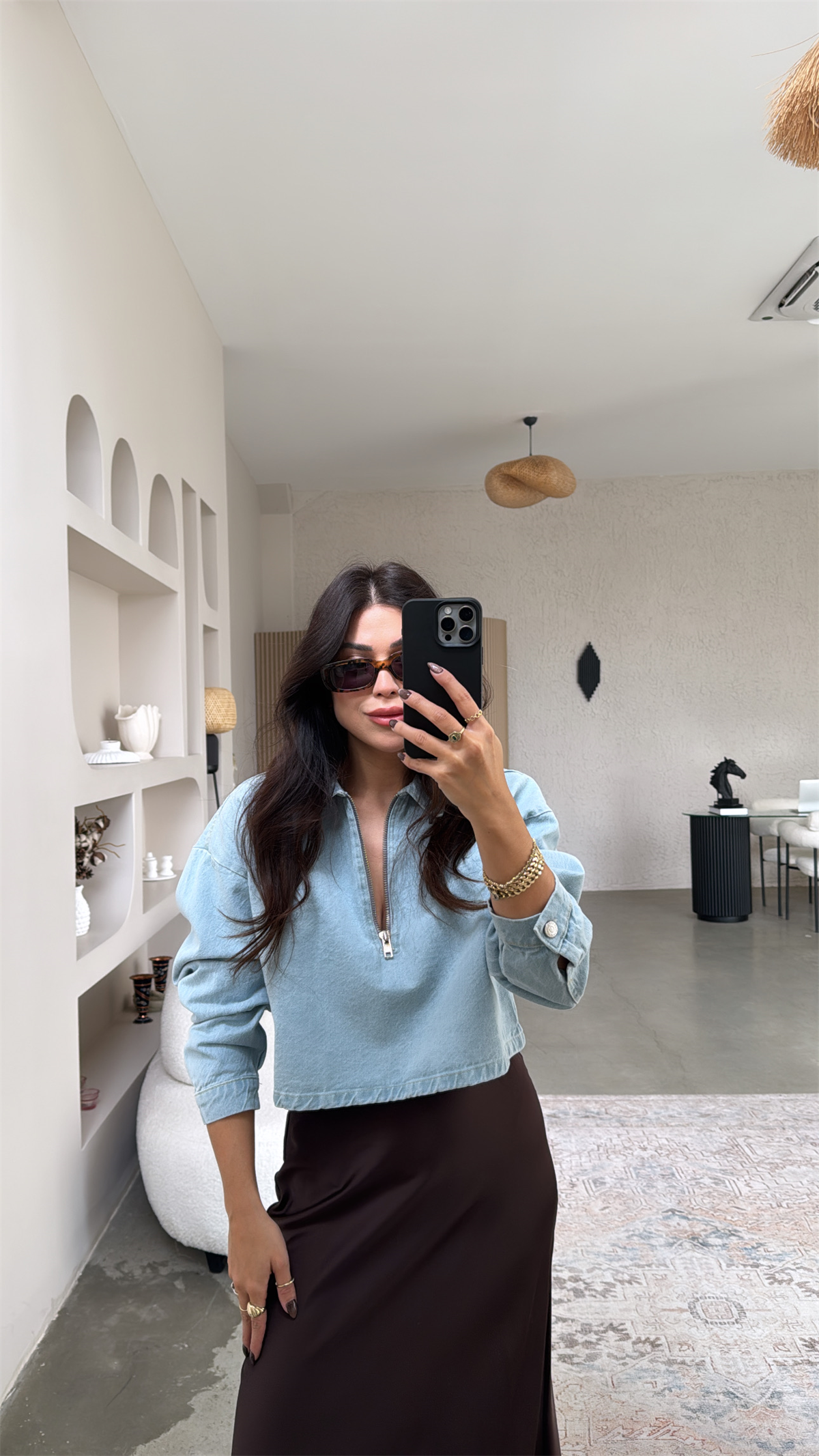 Açık Renk Jean Sweat