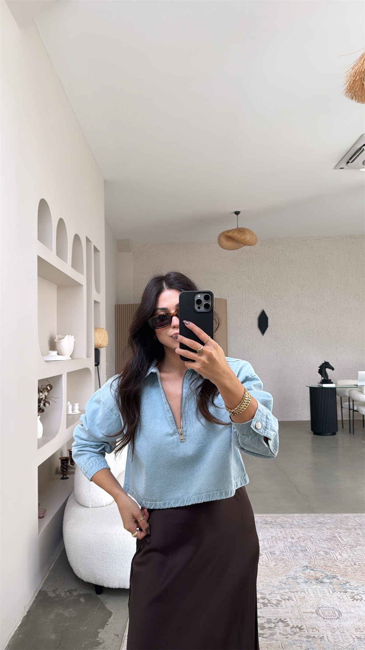 Açık Renk Jean Sweat