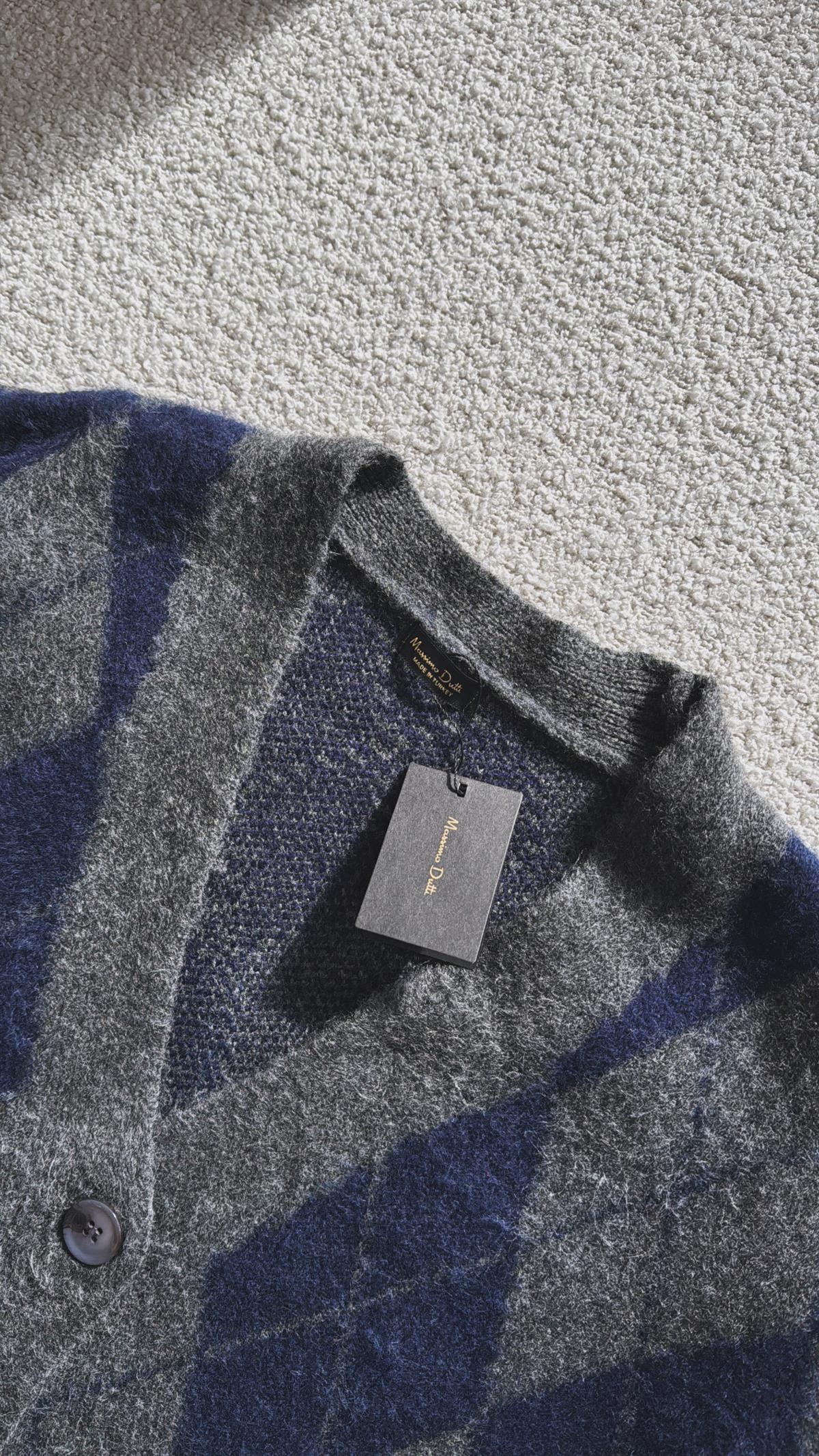 Antrasit Baklavalı Orijinal Massi Yumoş Hırka