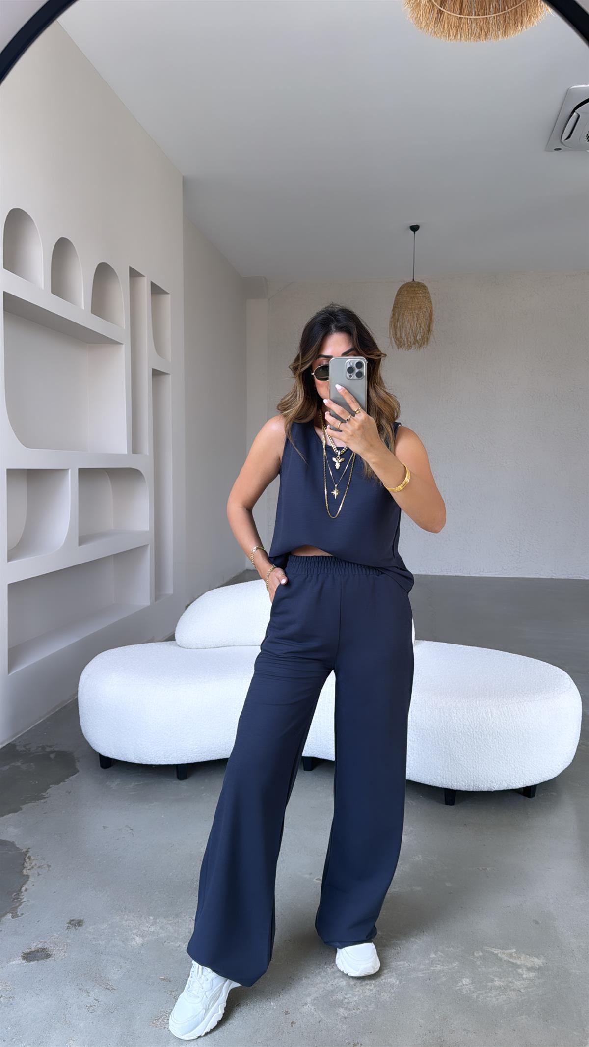 Antrasit Keten Bol Paça Takım