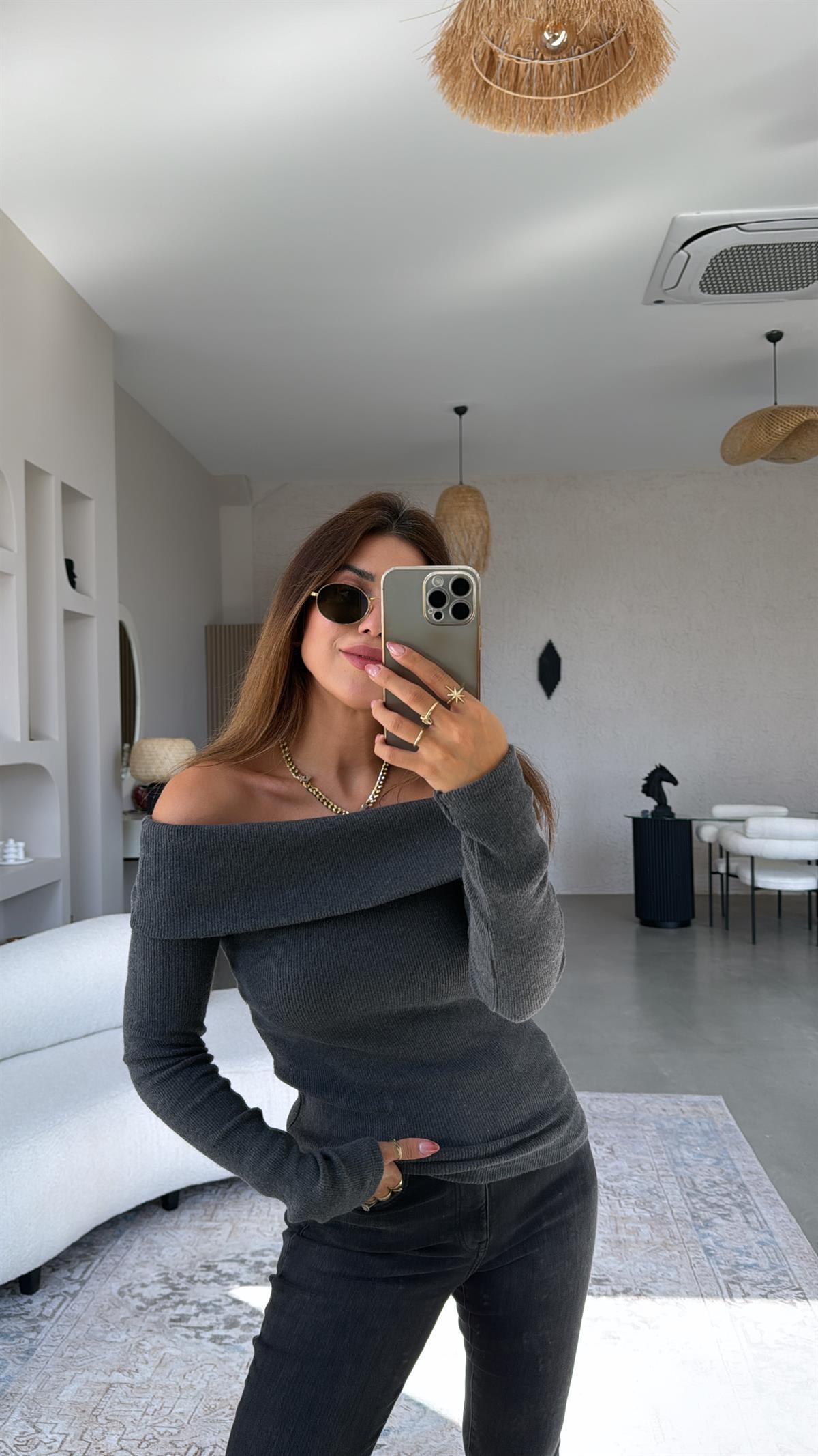 Antrasit Madonna Bluz