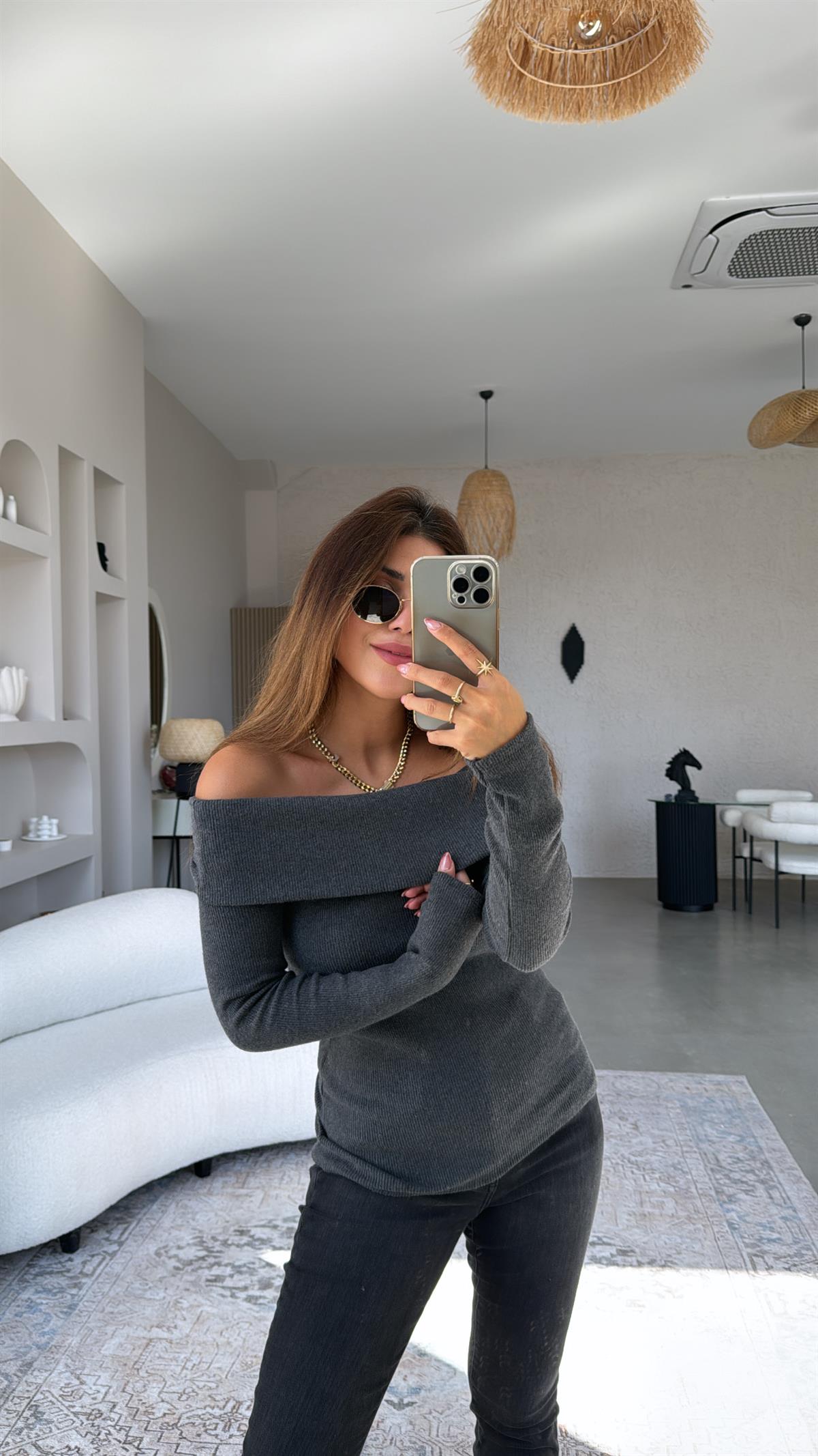 Antrasit Madonna Bluz