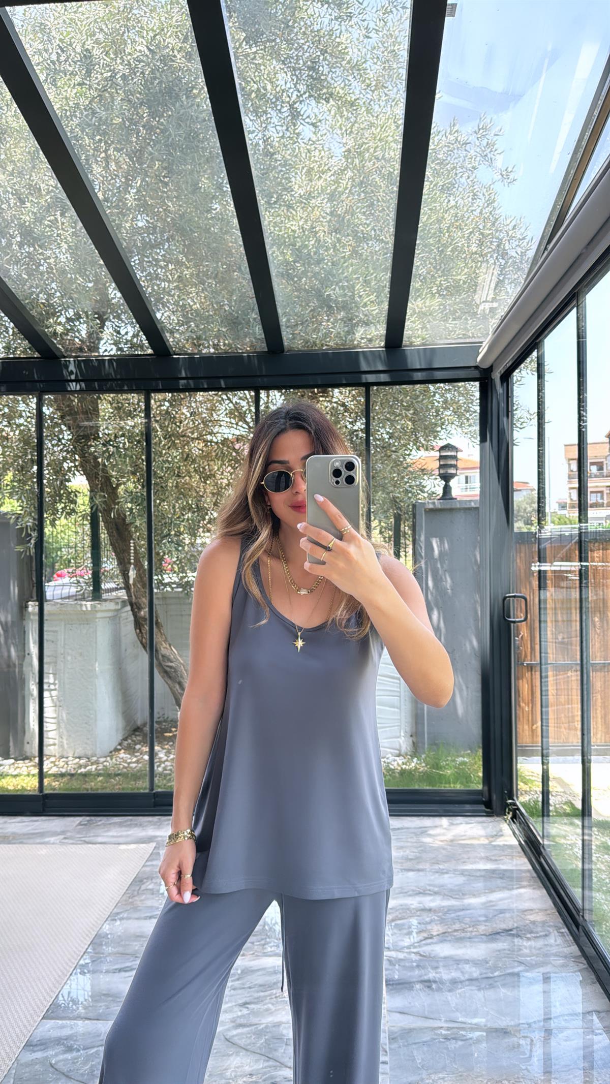 Antrasit Oys Kumaş Takım