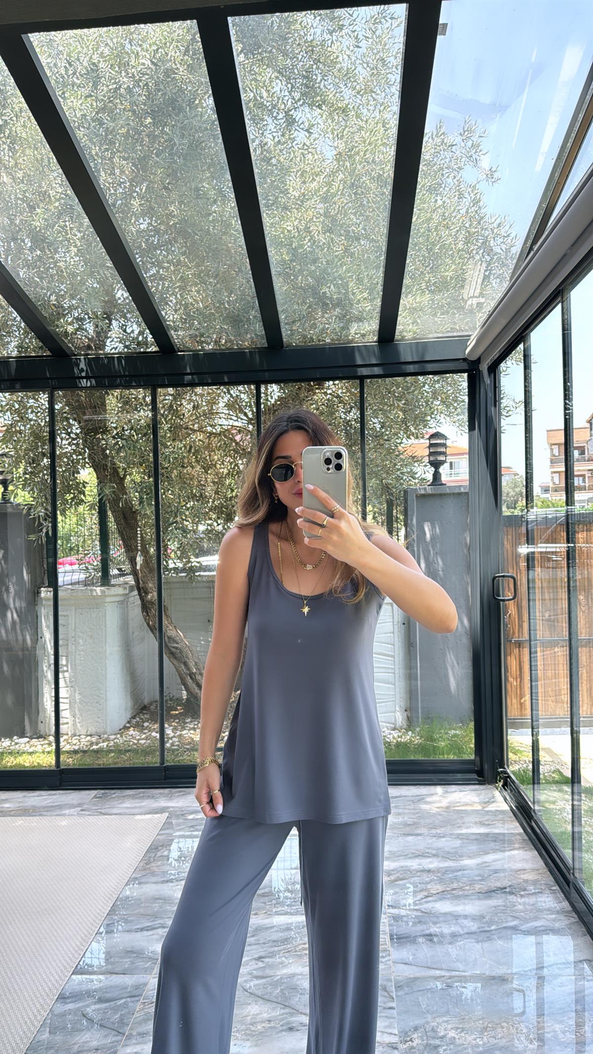 Antrasit Oys Kumaş Takım