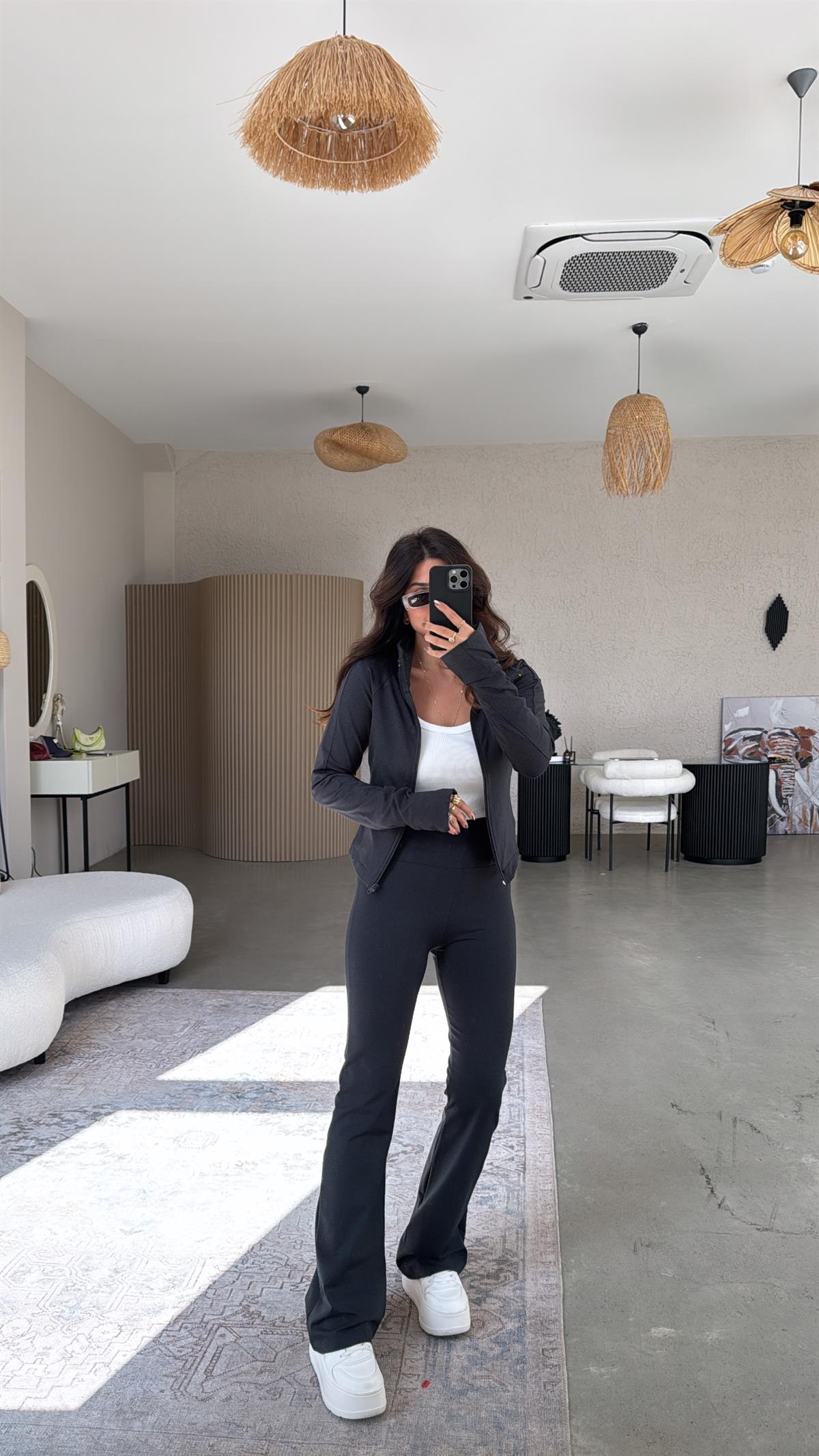 Antrasit Oys Orijinal İspanyol Tayt Ceket Takım