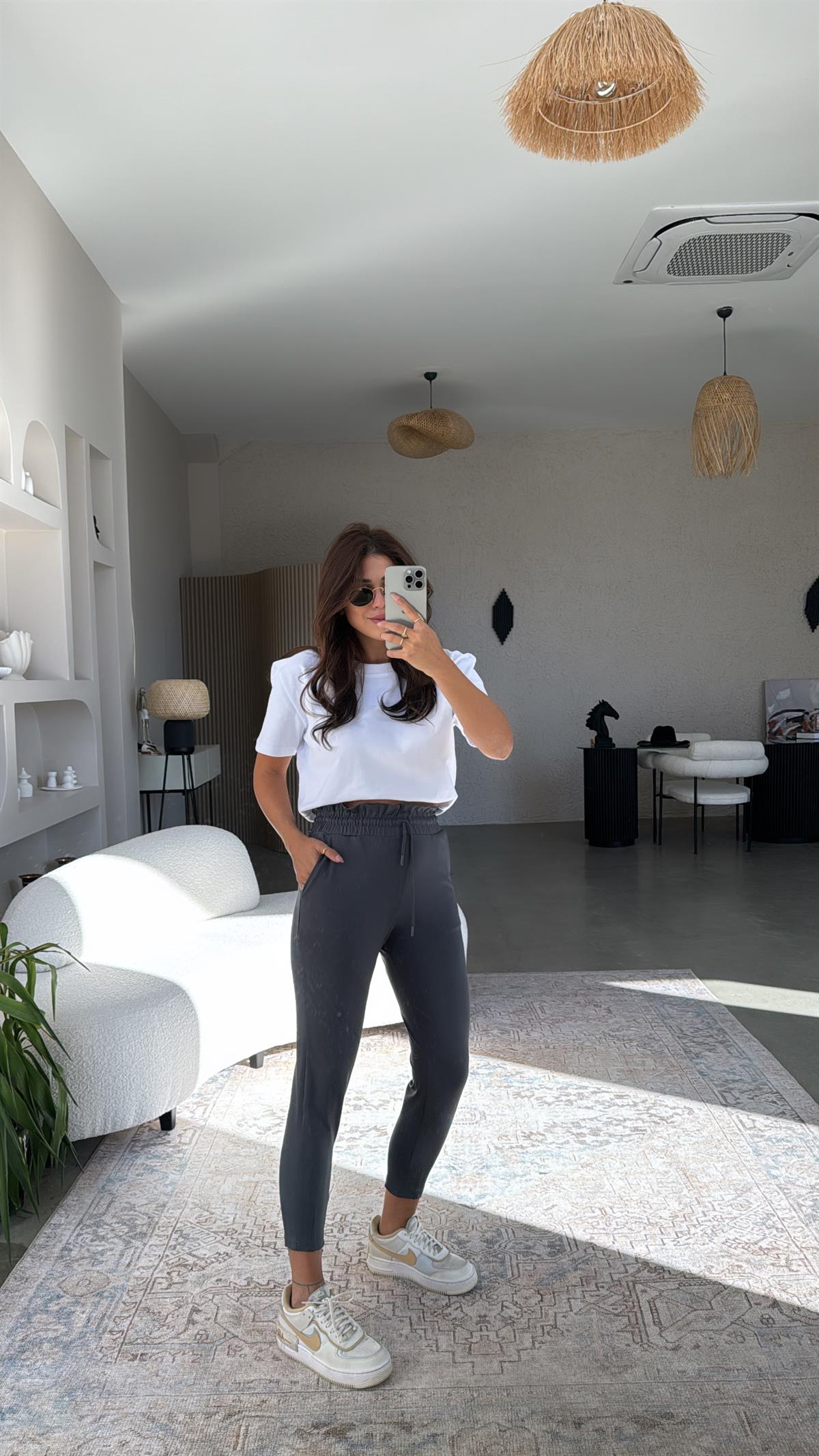 Antrasit Paça Pensli Scuba Pantolon