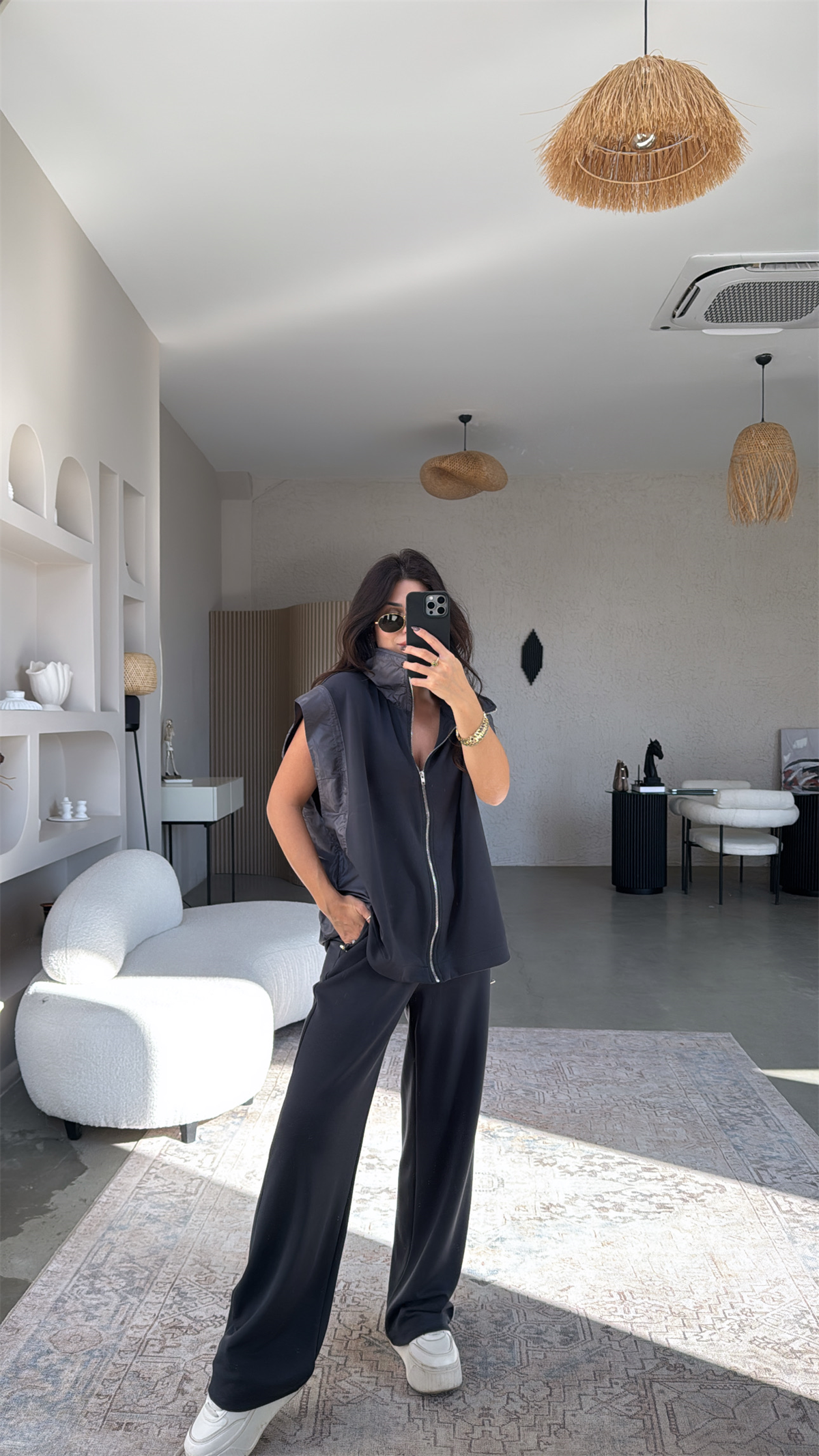 Antrasit Paraşüt Kumaş Detaylı Marka Model Takım