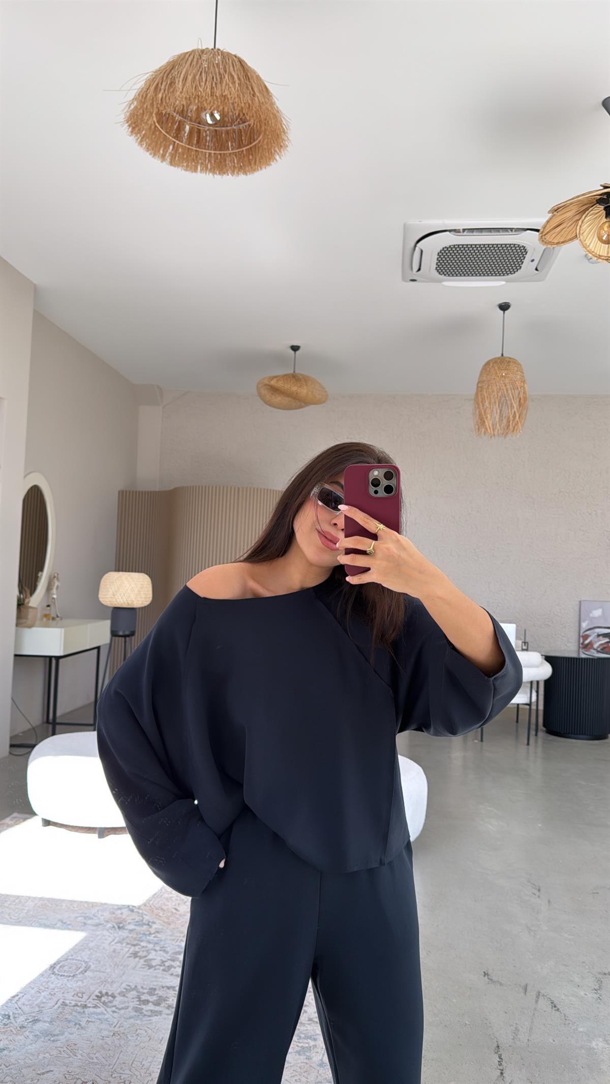 Antrasit Premium Ters Dikiş Takım