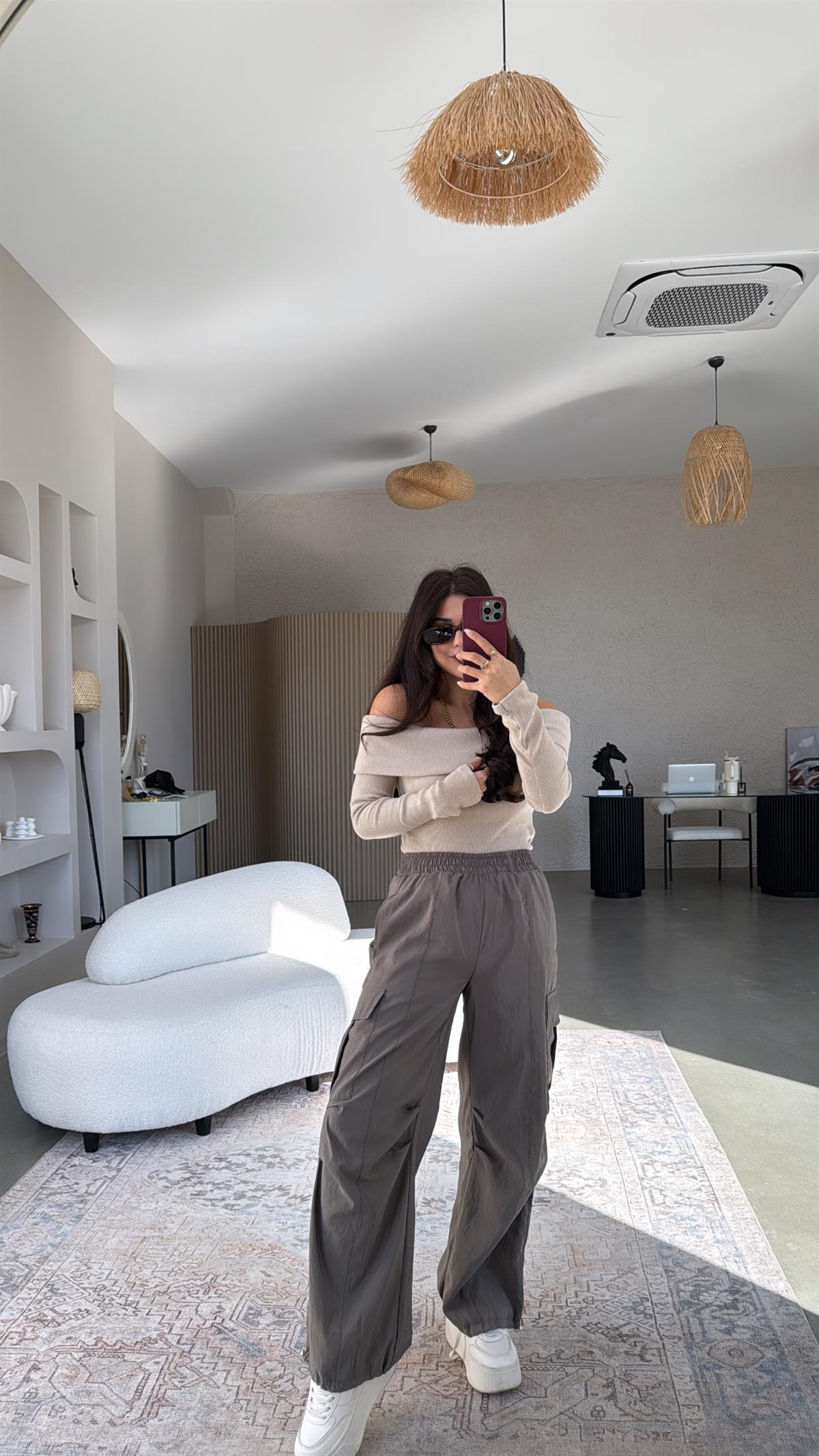 Antrasit ZR Paraşüt Pantolon