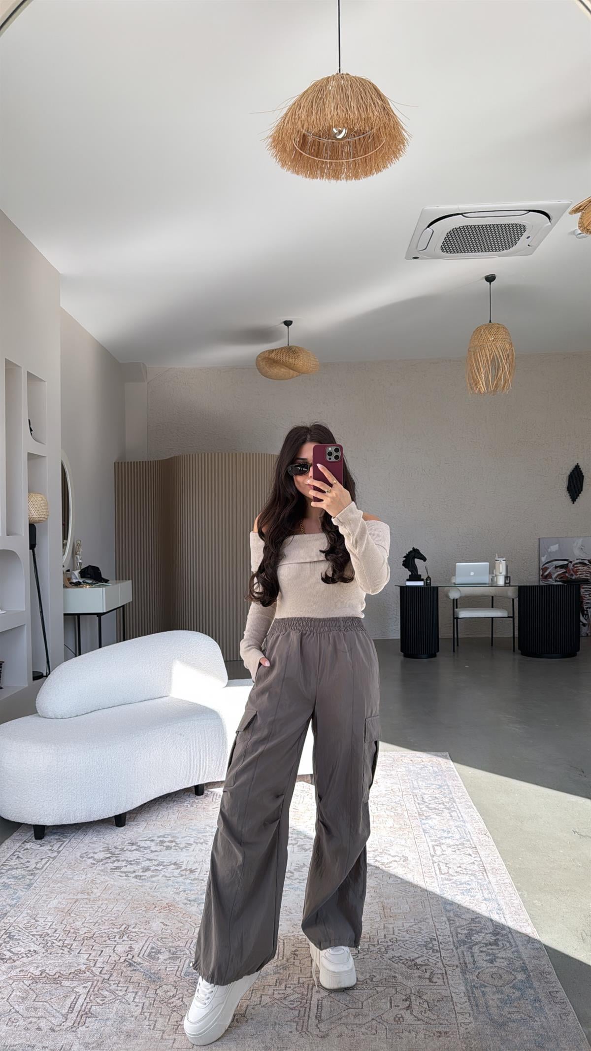 Antrasit ZR Paraşüt Pantolon