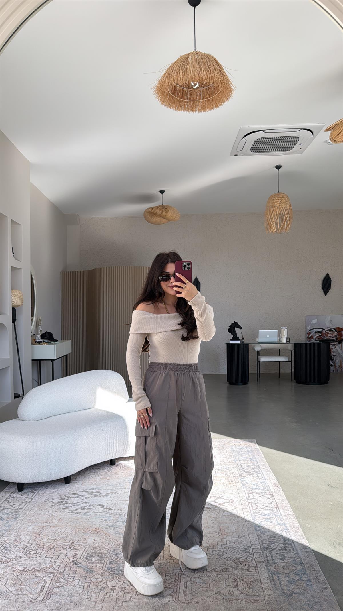 Antrasit ZR Paraşüt Pantolon