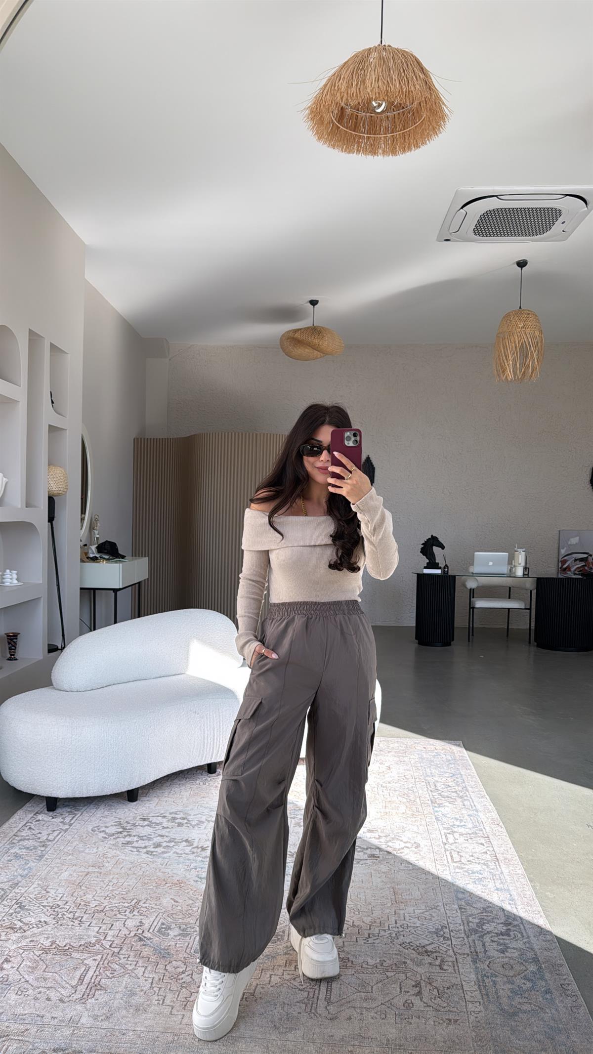 Antrasit ZR Paraşüt Pantolon