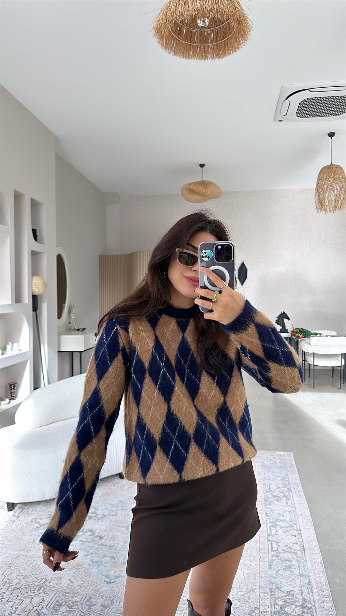 Baklava Desenli Massi Kazak