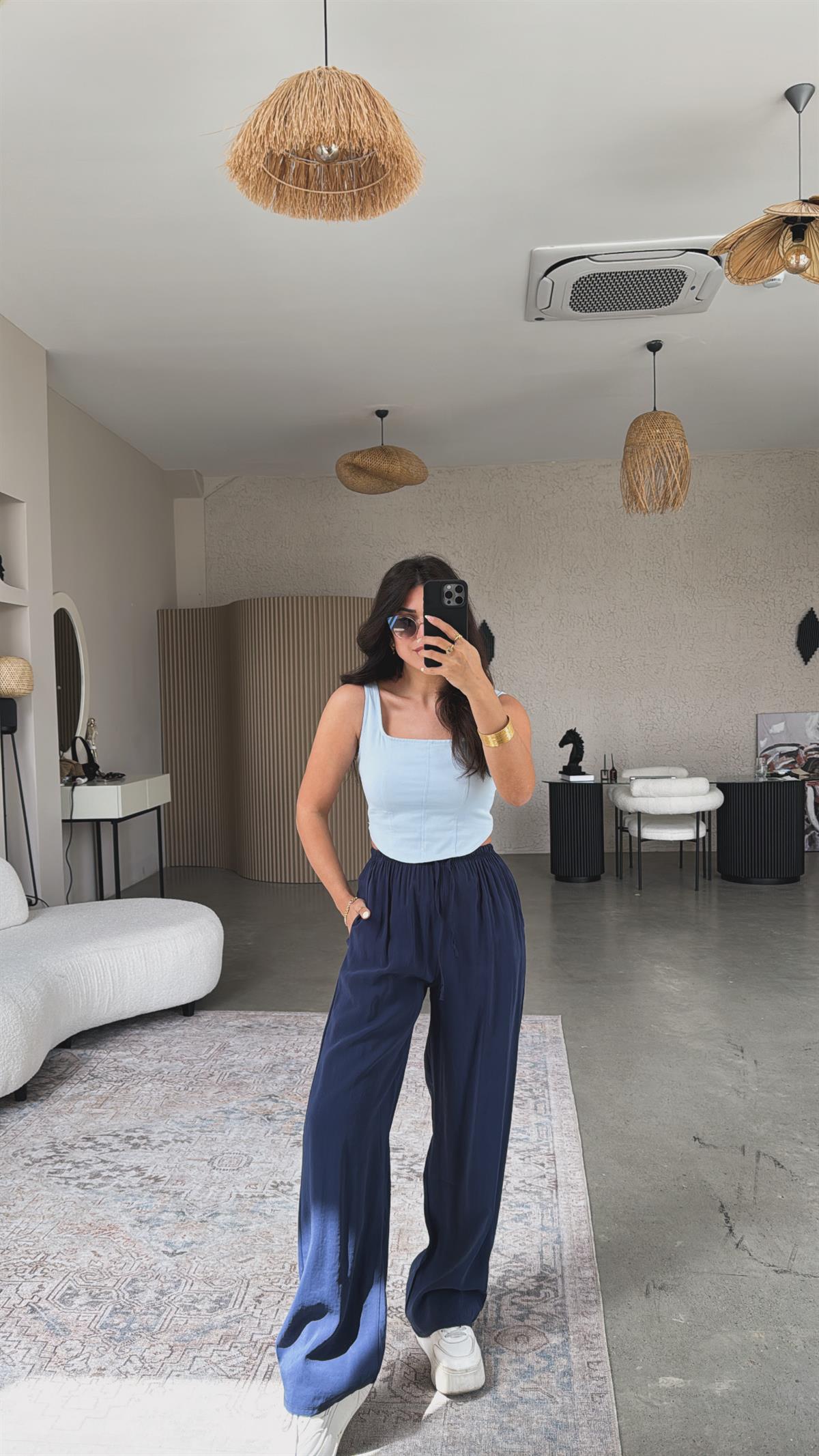 Bebe Mavi Likralı Büstiyer