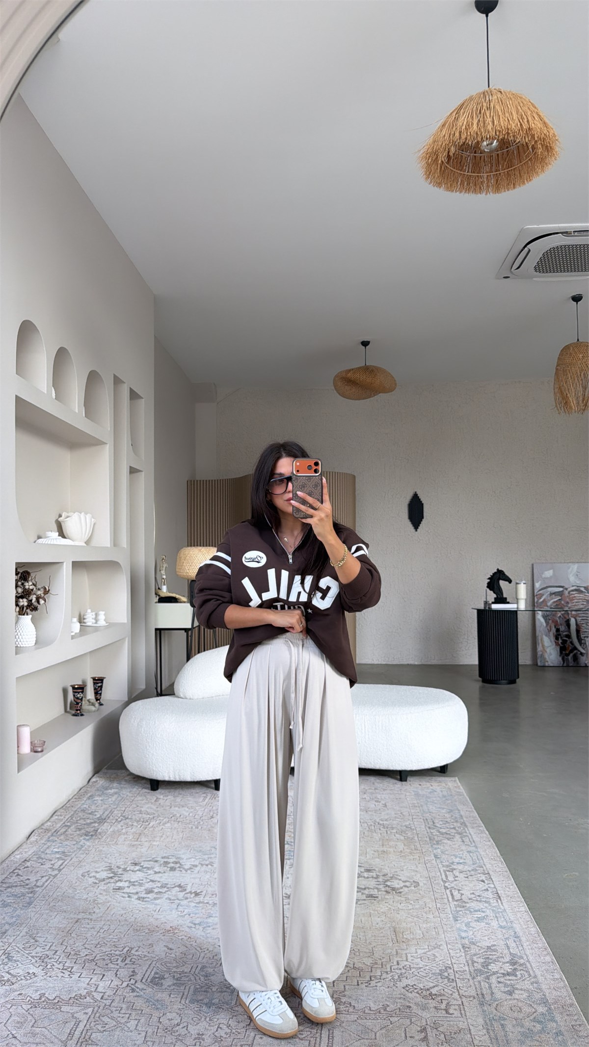 Bej Orijinal Oys Modal Şalvar