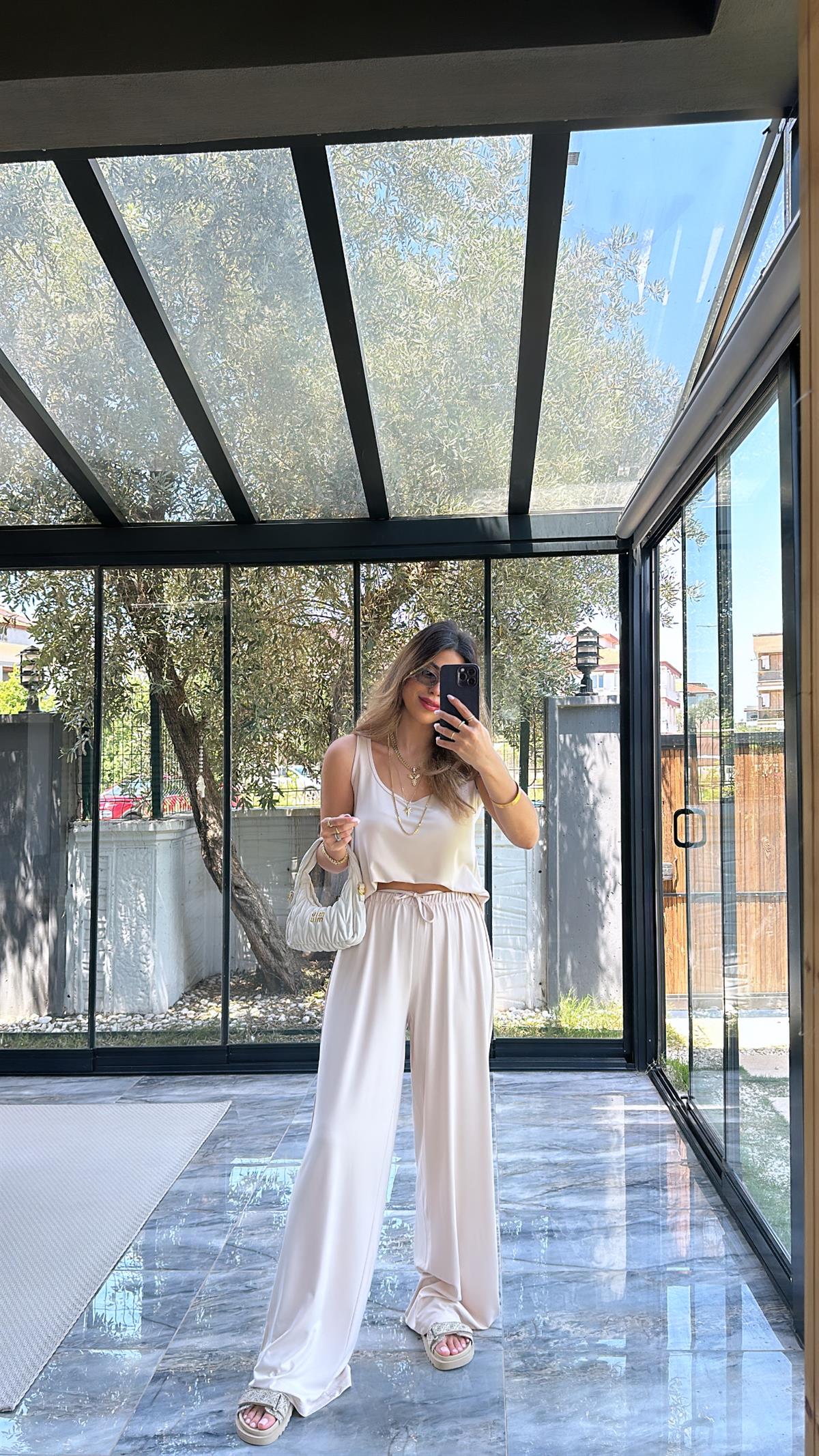 Bej Oys Kumaş Takım