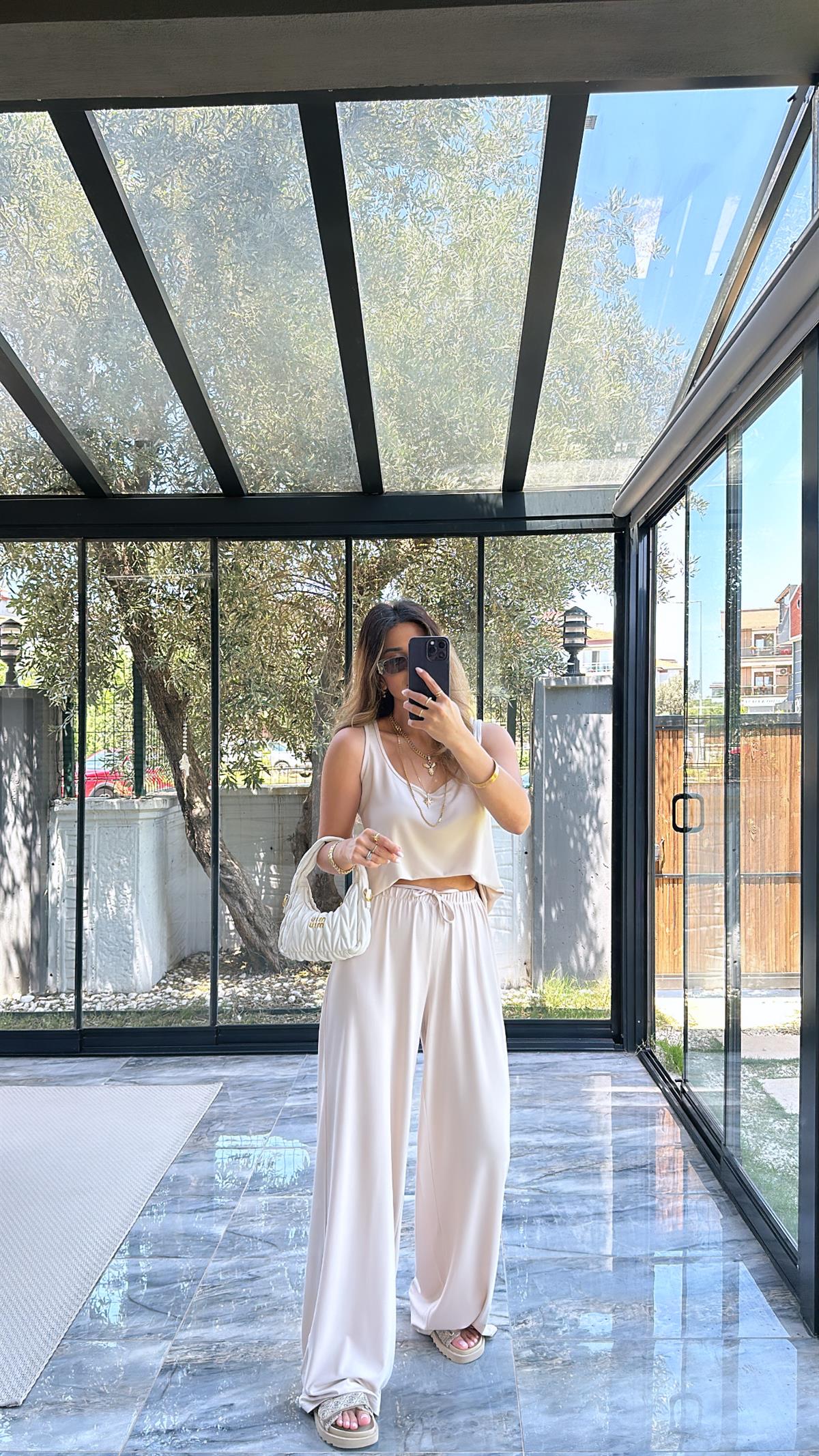 Bej Oys Kumaş Takım