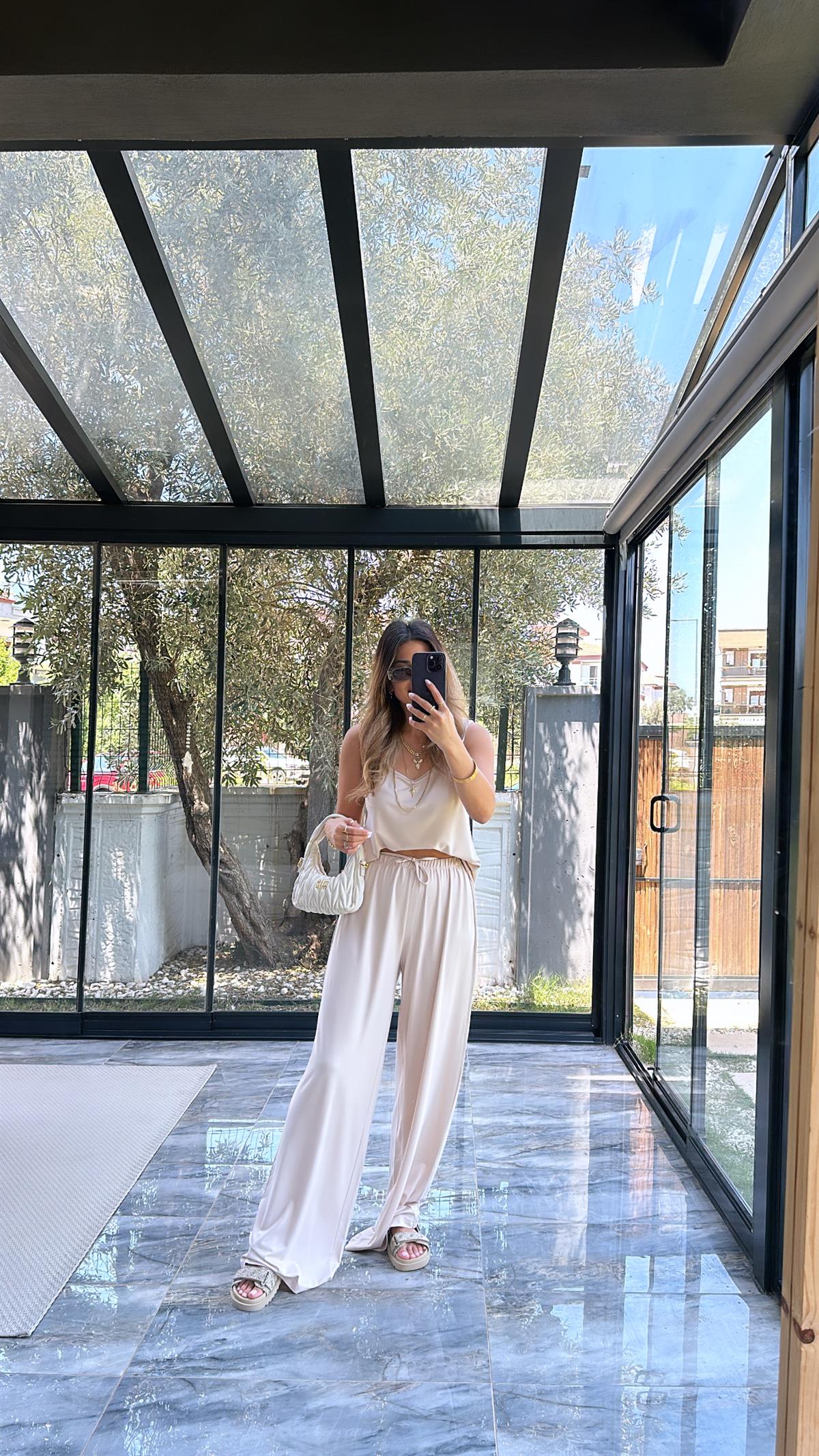 Bej Oys Kumaş Takım