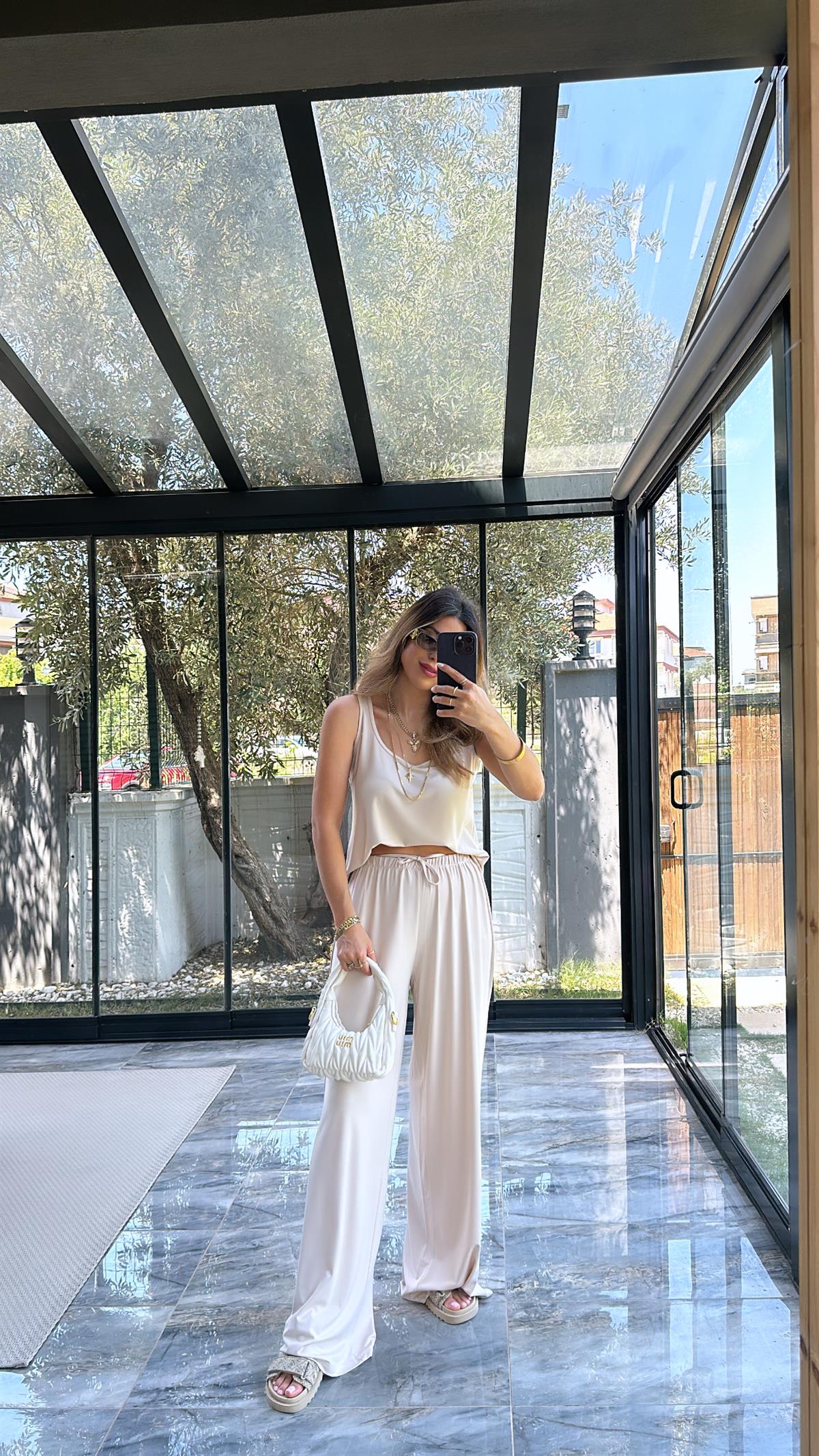 Bej Oys Kumaş Takım