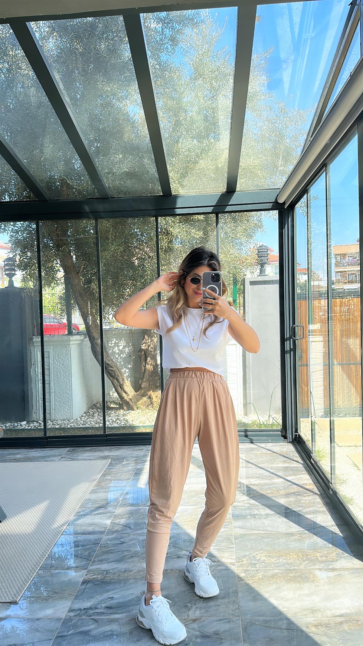 Bej Şalvar Pantolon