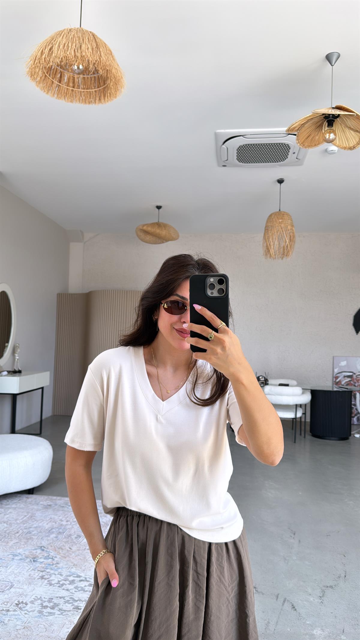 Bej V Yaka Salaş Bluz