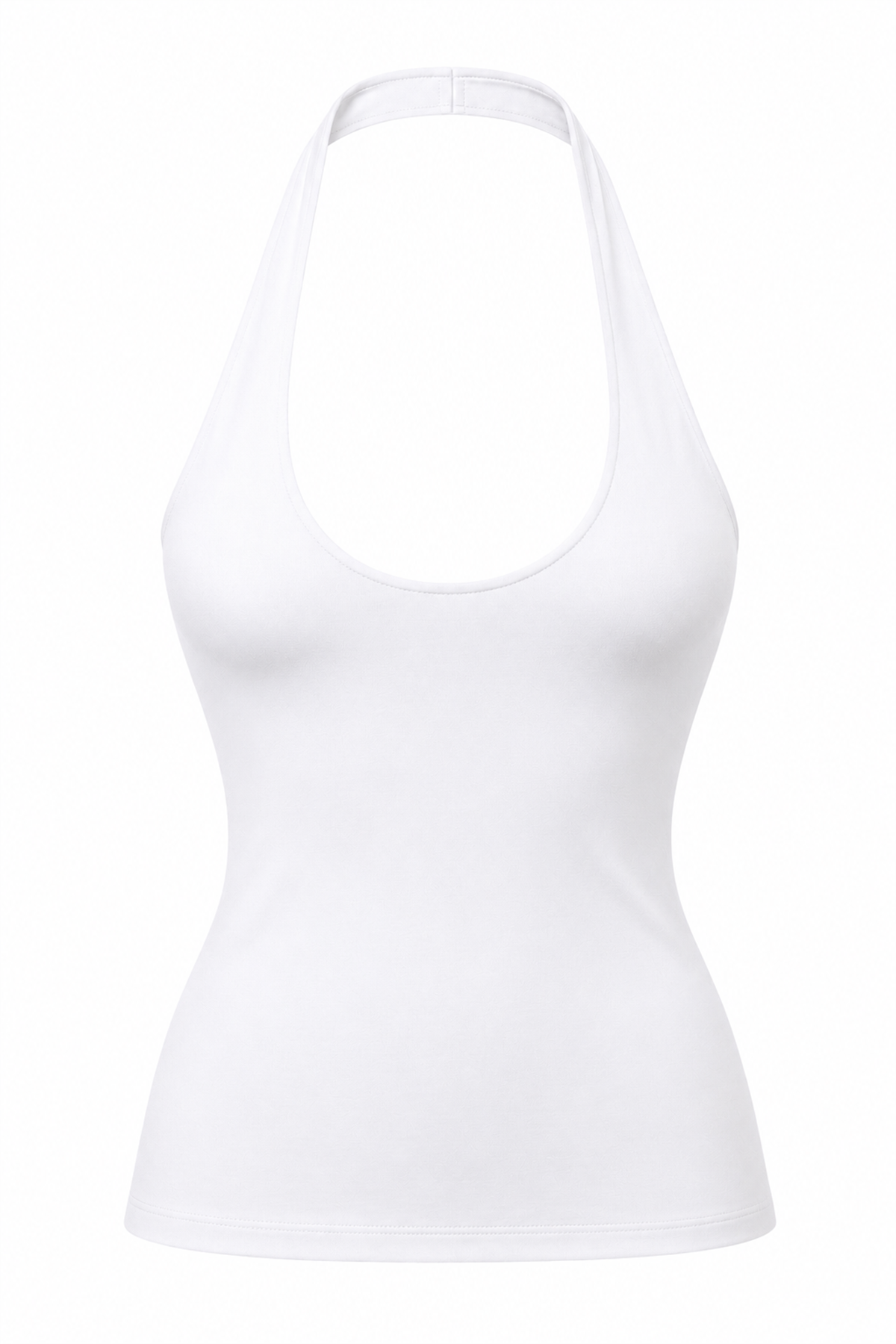 Beyaz Polyamid Halter Top