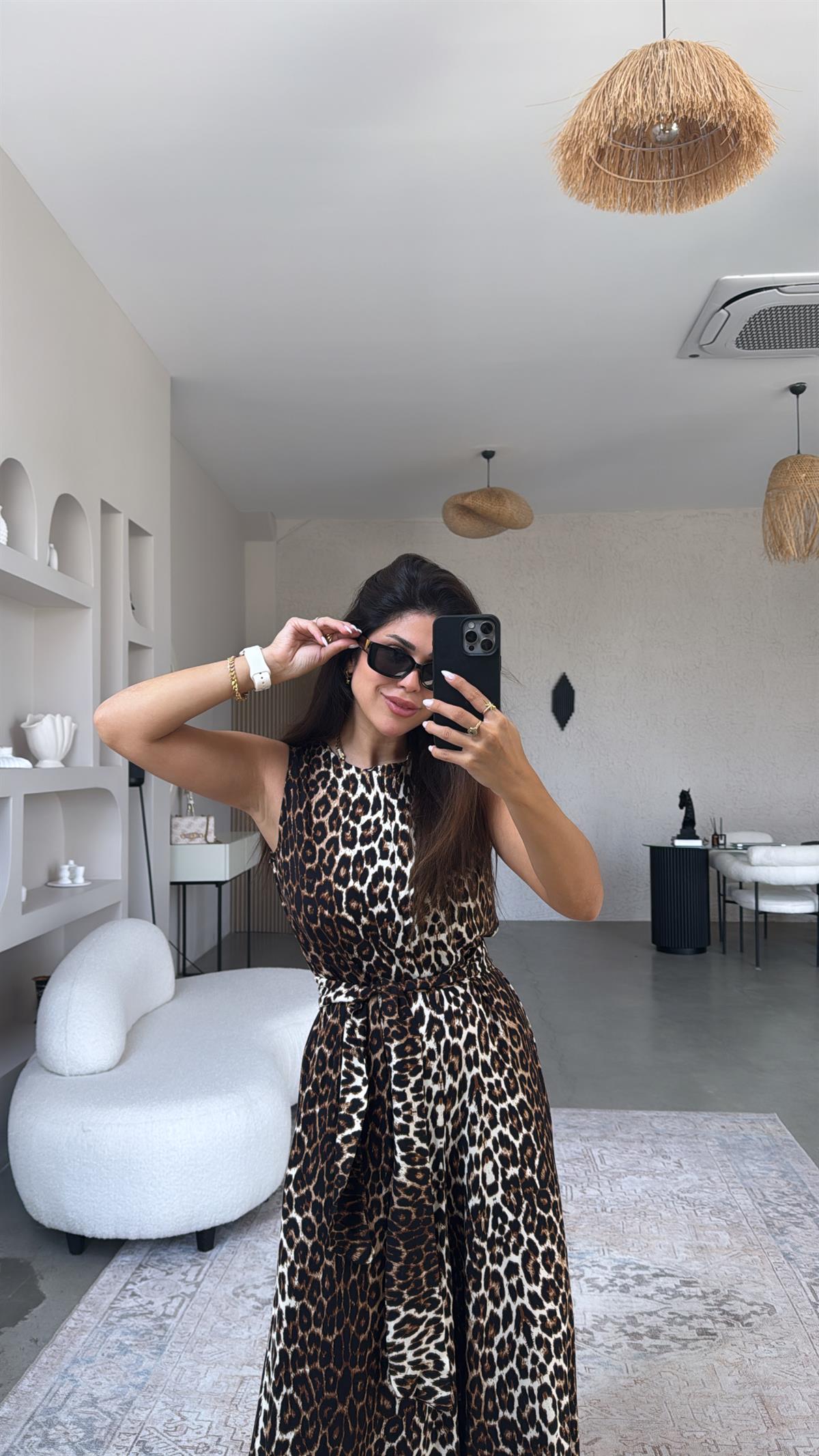 Bol Paça New Leopar Viskon Tulum