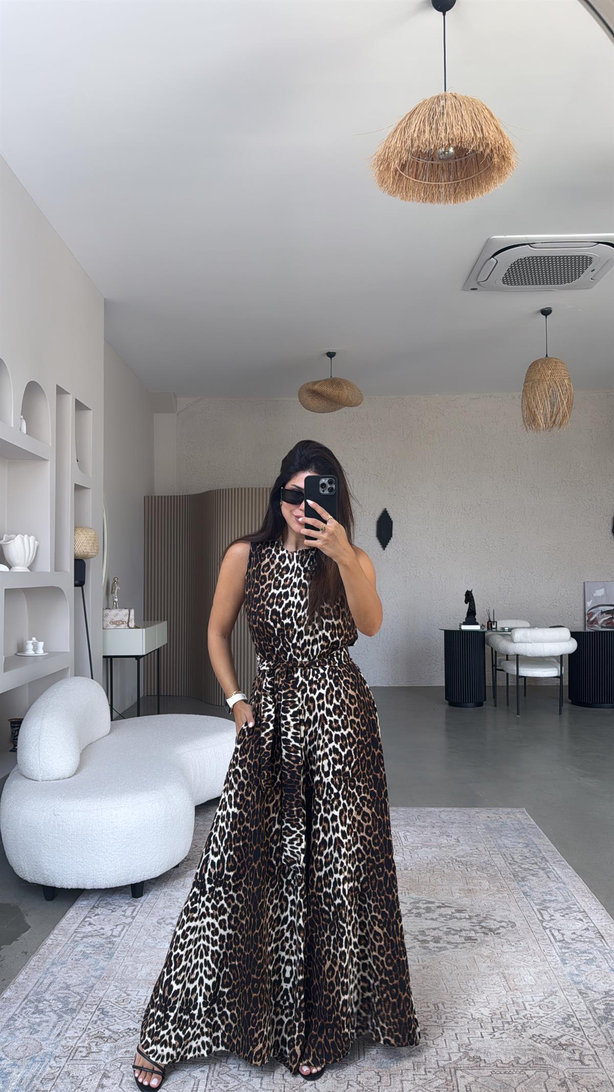 Bol Paça New Leopar Viskon Tulum