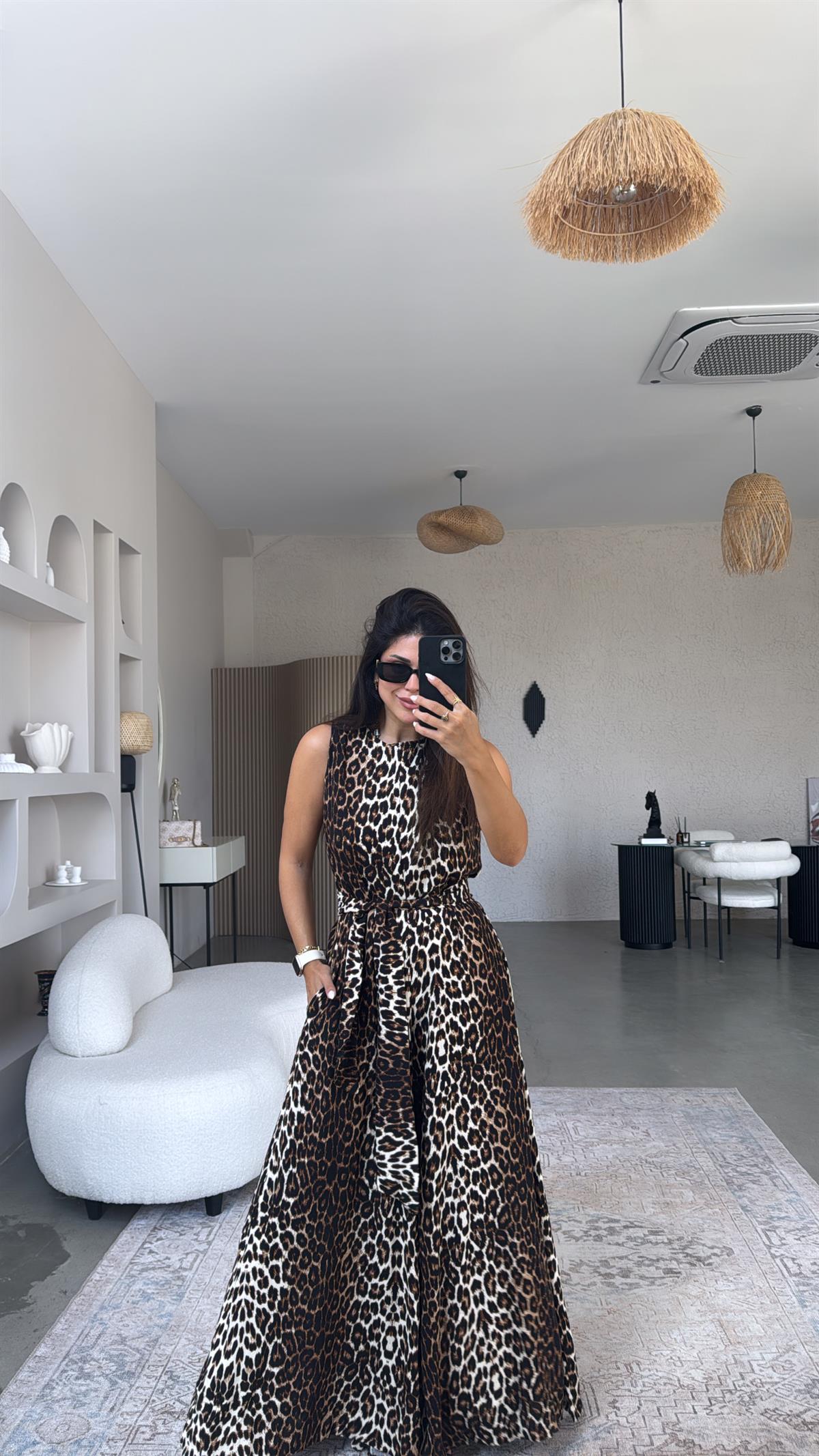 Bol Paça New Leopar Viskon Tulum