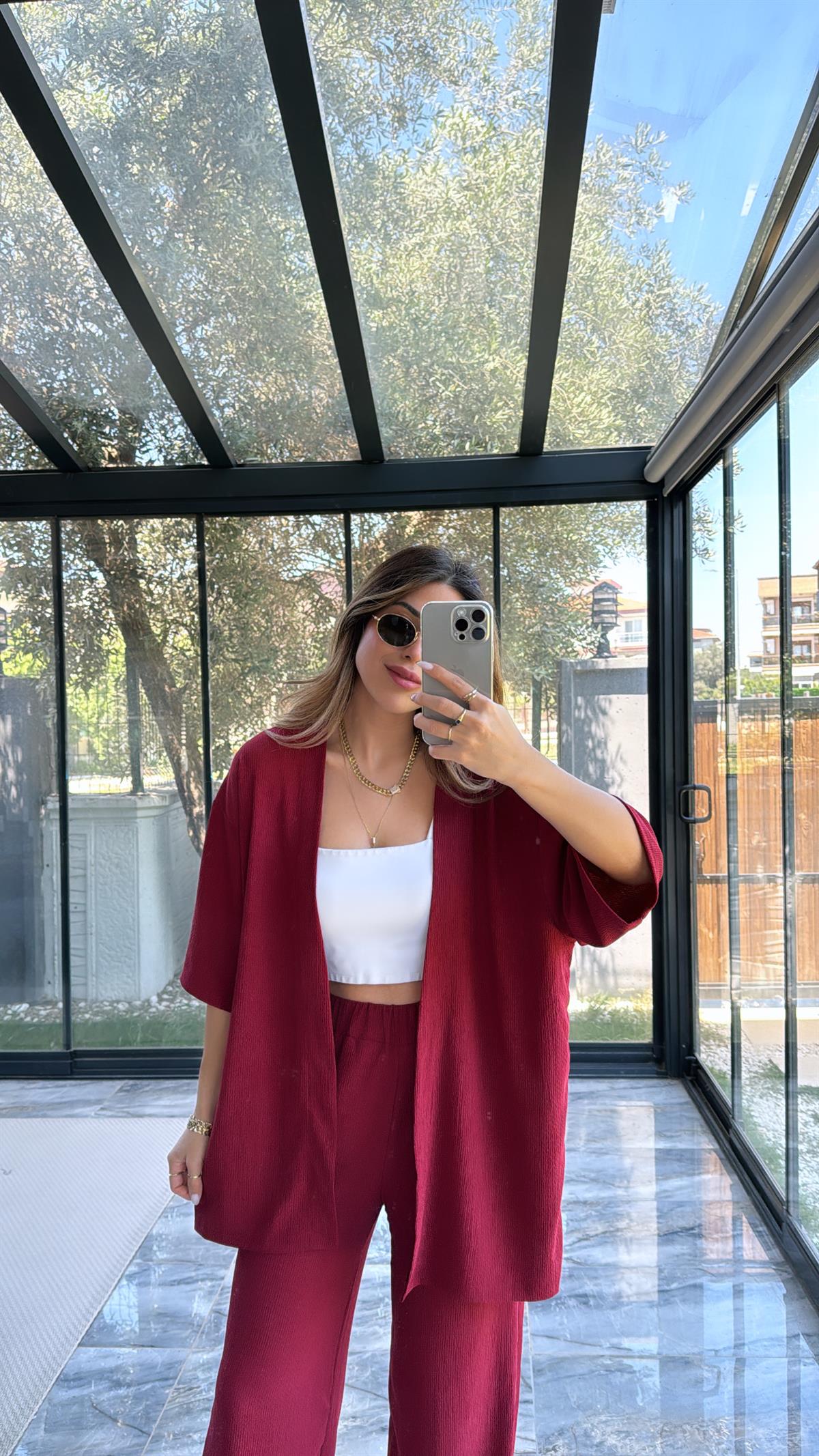 Bordo Ceketli Takım