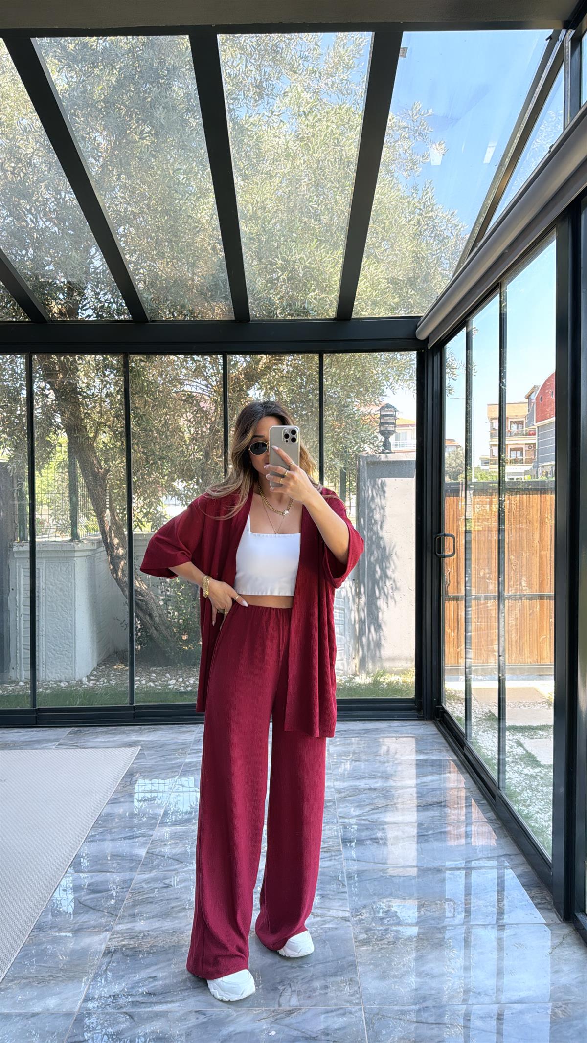 Bordo Ceketli Takım