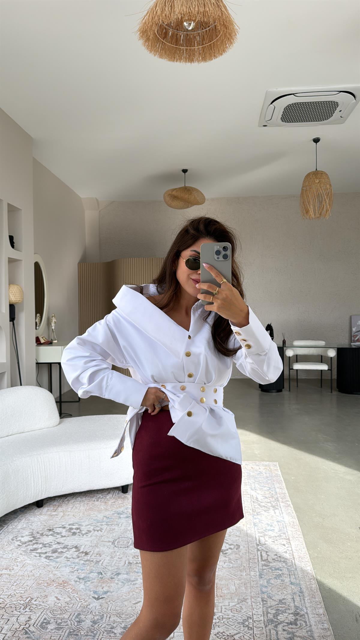 Bordo Mini Nubuk Etek
