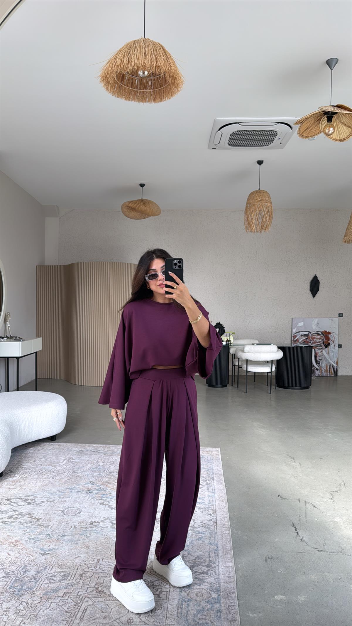 Bordo Ön Pile Detaylı Oys Model Takım