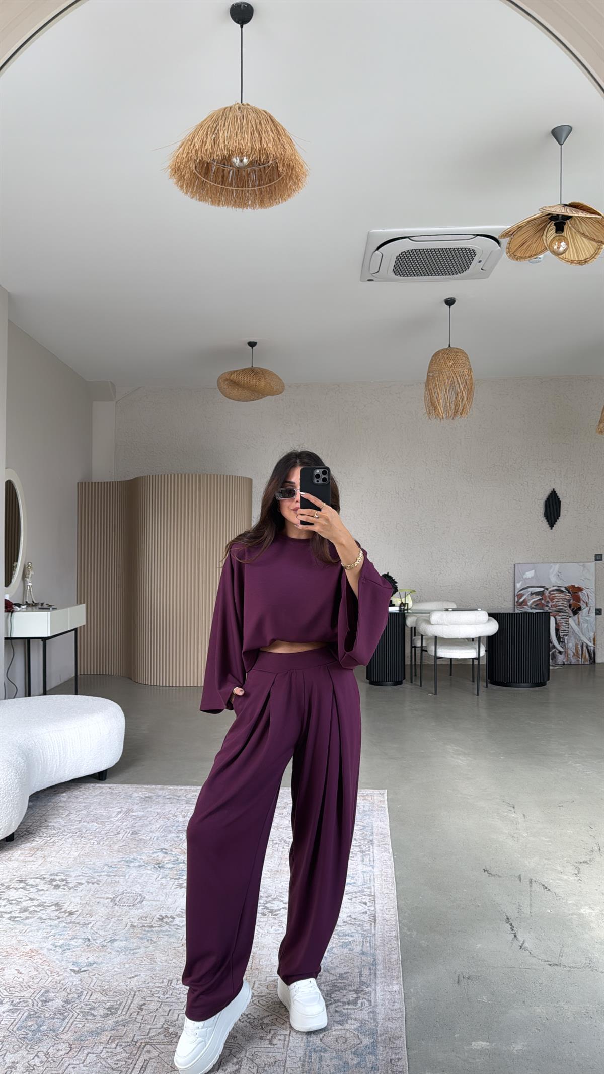 Bordo Ön Pile Detaylı Oys Model Takım